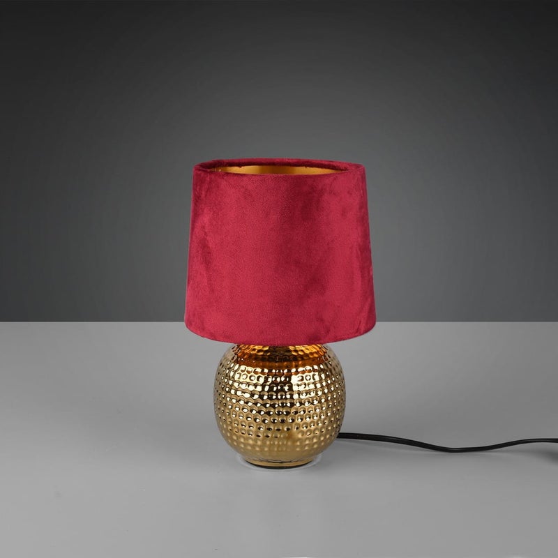 Lampa stołowa złota czerwona SOPHIA RL R50821010