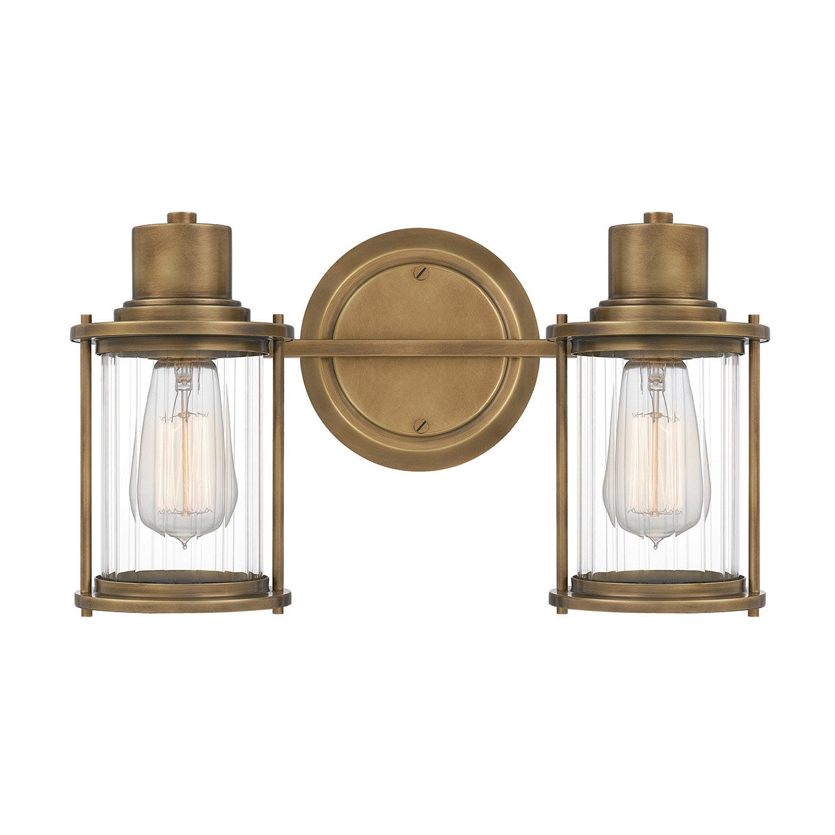 Applique murale Quoizel Verre,Acier Laiton patiné