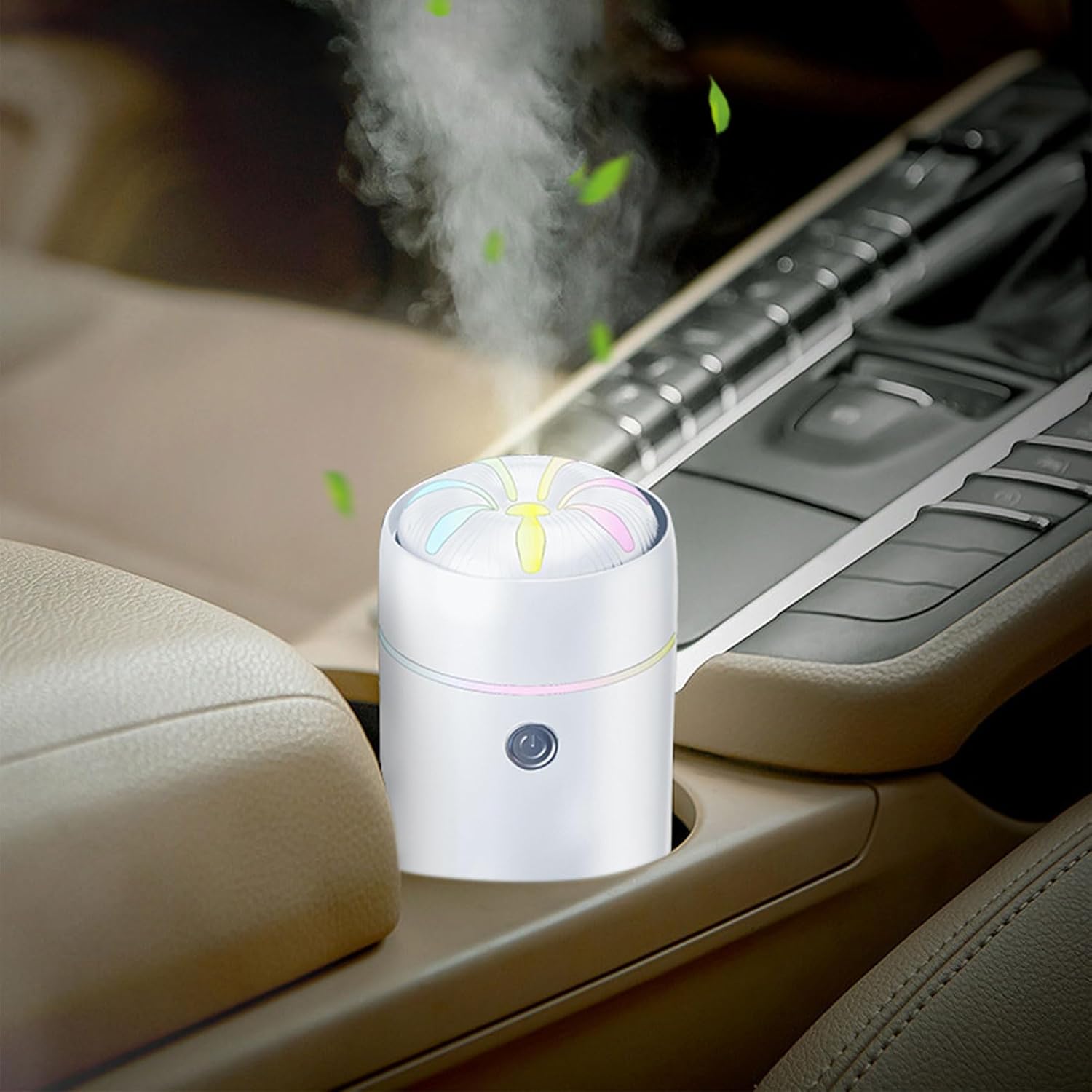 Nawilżacz powietrza z dyfuzorem do samochodu, nawilżacz powietrza 100 ml, dyfuzor olejków eterycznych do samochodu, dyfuzor zapachowy do samochodu, s