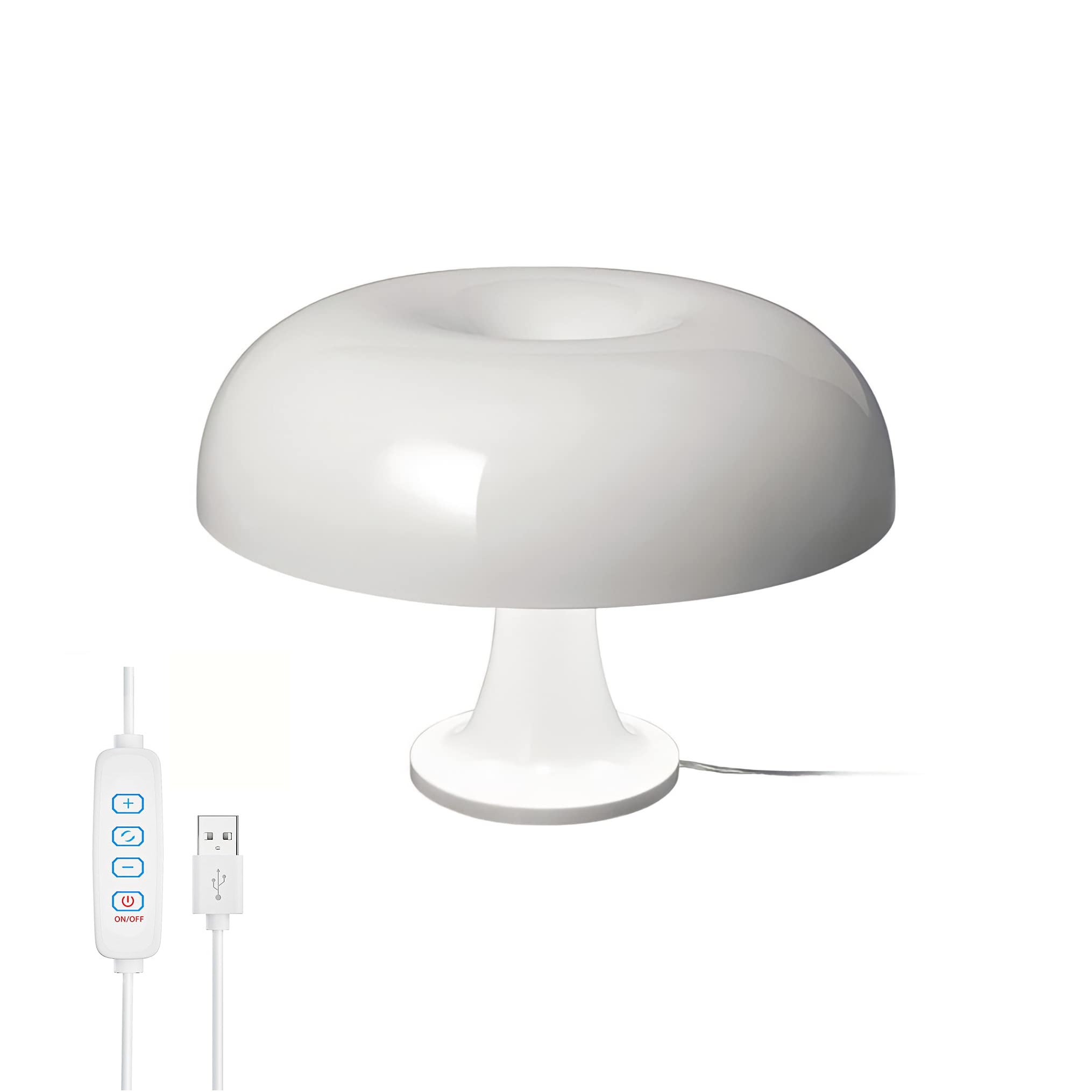 Retro lampa grzybek z 3 trybami oświetlenia dla estetyki pomieszczenia, nowoczesne oświetlenie sypialni, wystrój salonu retro Cool