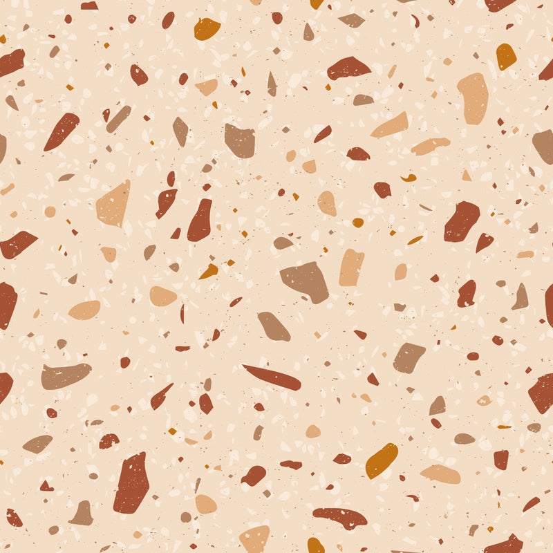 Dywan winylowy Terrazzo Helena 66x150 cm - antypoślizgowa wykładzina PVC z gładkim nadrukiem, winylowa wykładzina do kuchni lub salonu, zmywalna