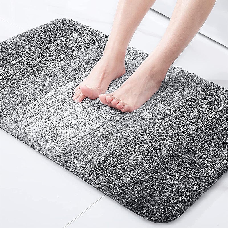Bardzo miękki dywanik łazienkowy z mikrofibry, antypoślizgowy dywanik do łazienki, który można prać w pralce, chłonny dywanik pod prysznic, 41*61cm