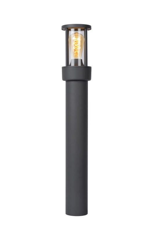 Lampa ogrodowa stojąca Lori czarna 1xE27x15W IP44 wym: 80 x 12 x 12 cm aluminium Lucide