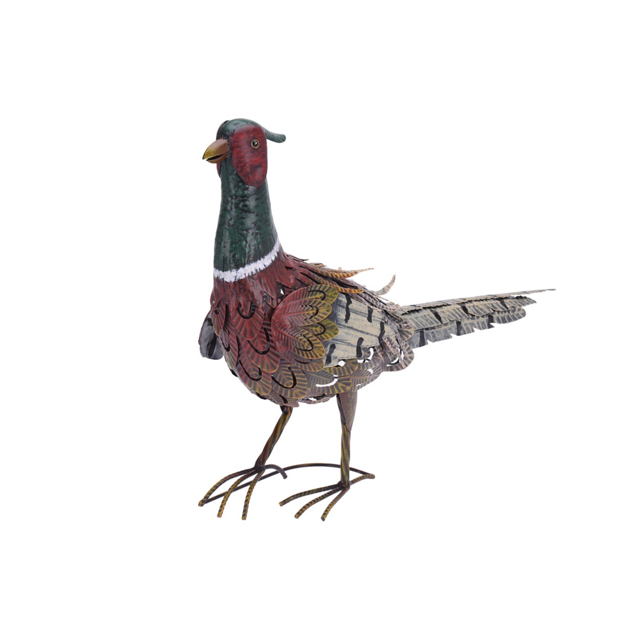 Figurka ogrodowa bażant ProGarden metalowy wielokolorowy 58x20x40 cm 1 szt.