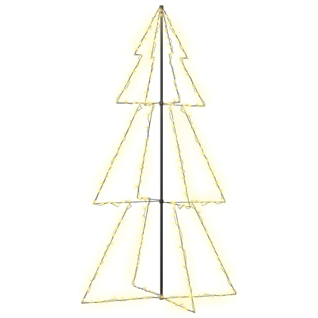 Choinka Świetlna LED Metalowa Ciepła Biel 220 cm 300 LED Świąteczna