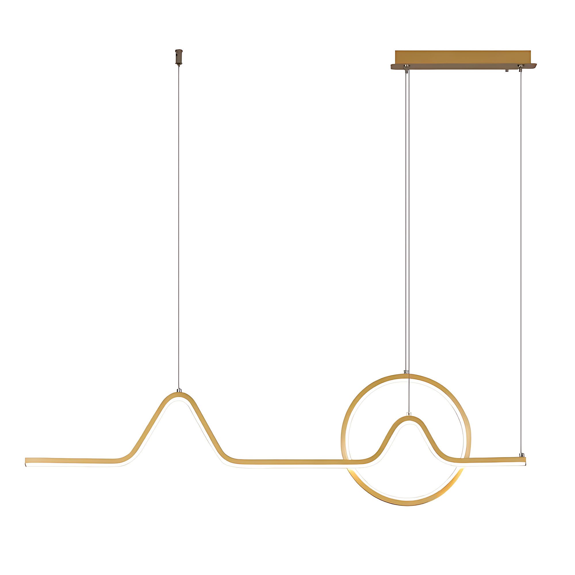Lampa Sufitowa Wisząca Led Toolight Hj022-Cp&nbsp; Złoty 120Cm