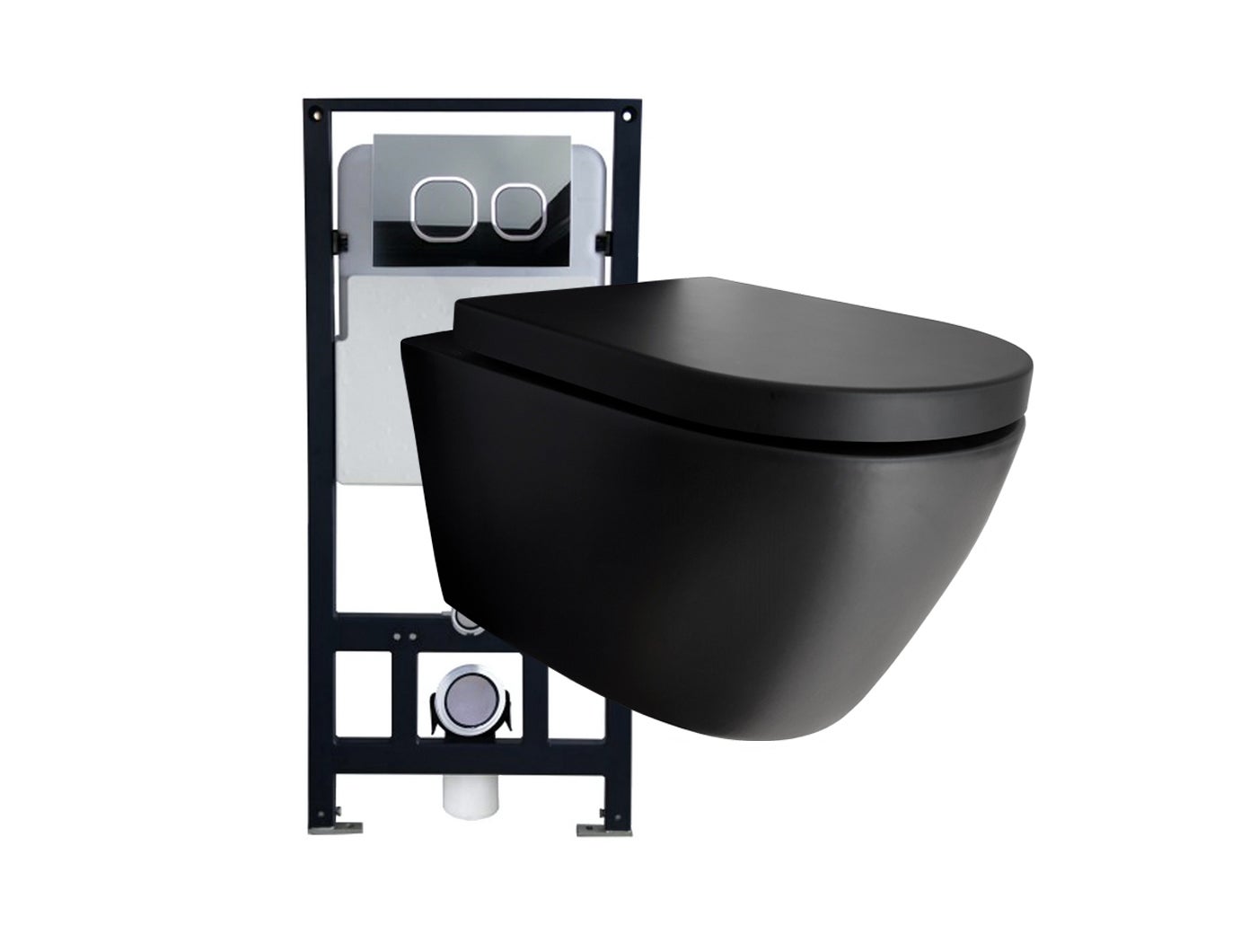 Bernstein Zestaw WC Miska WC + stelaż G3004A + panel 4112 + mata + deska Soft Close