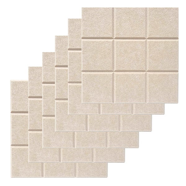 Zestaw 12 paneli pochłaniających dźwięk 30x30 cm – Nowoczesna dekoracja akustyczna – Filc do cięcia – Tablica ogłoszeń do kuchni/biura