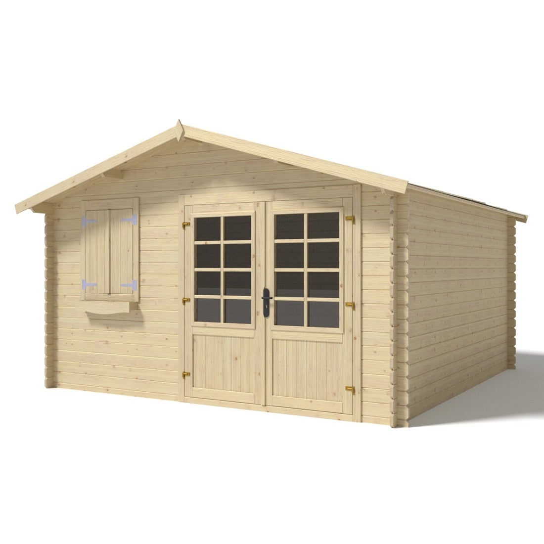 Drewniany domek ogrodowy 16 m2 - 4x4 m - 28 mm - DOM130 - ALTANKA