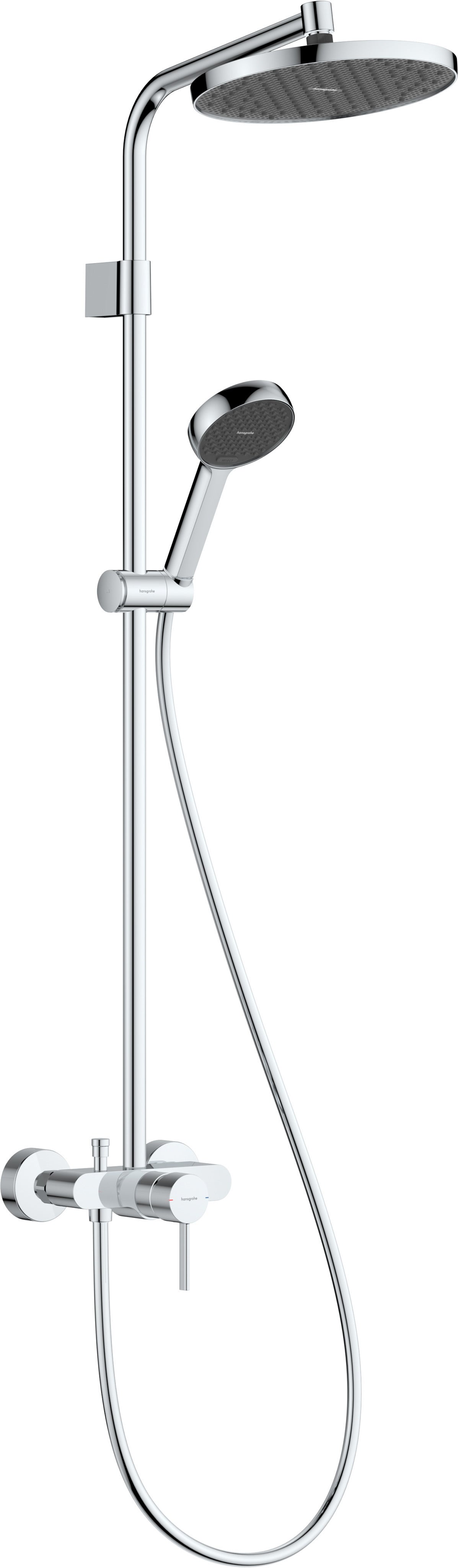 hansgrohe Activera S Shower System 240, 1 spray pattern, EcoSmart, with Varia mixer, 28875000