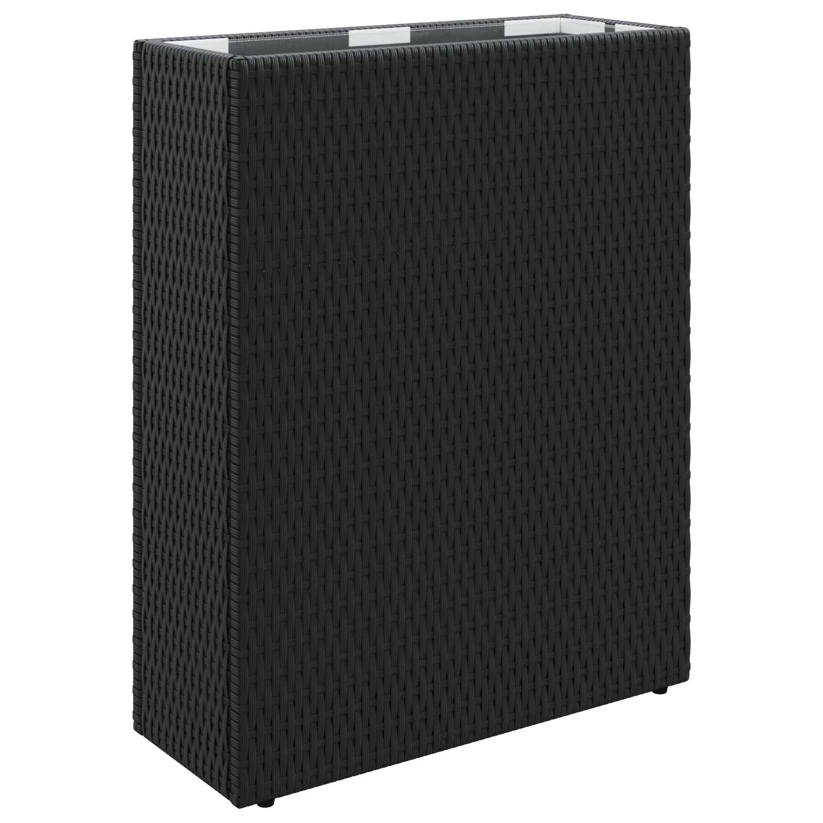 Wysoki Doniczka Czarny 55 x 22 x 70 cm polirattan