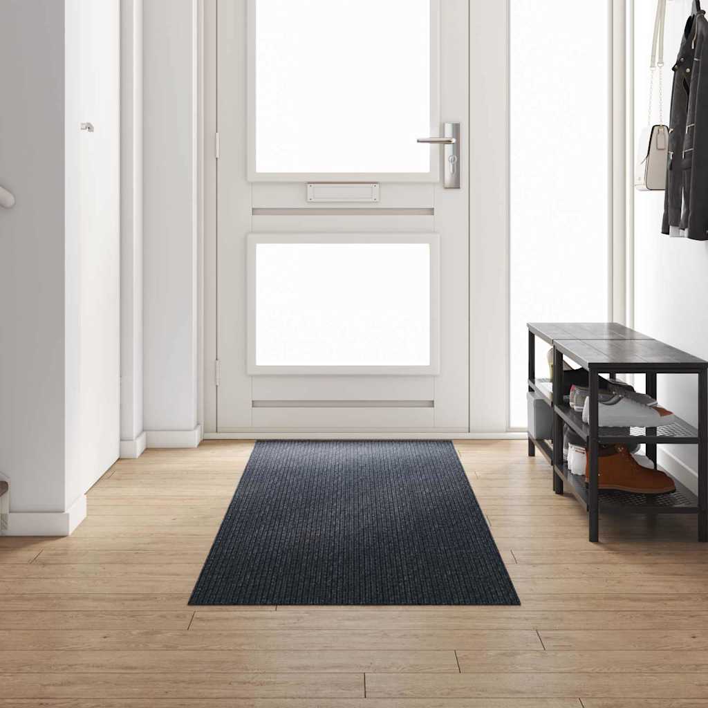 Chodnik dywanowy Antracyt 80 x 300 cm tkanina vidaXL