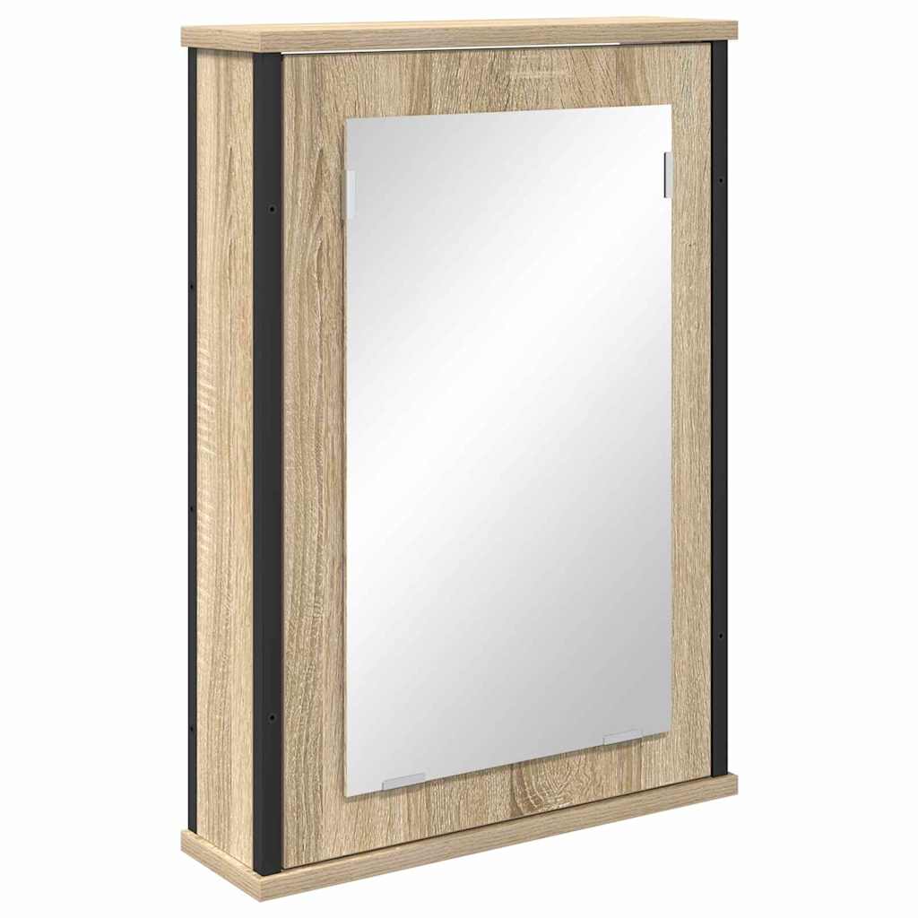 Szafka z lustrem Dąb Sonoma 42 x 12 x 60 cm Drewno inżynieryjne