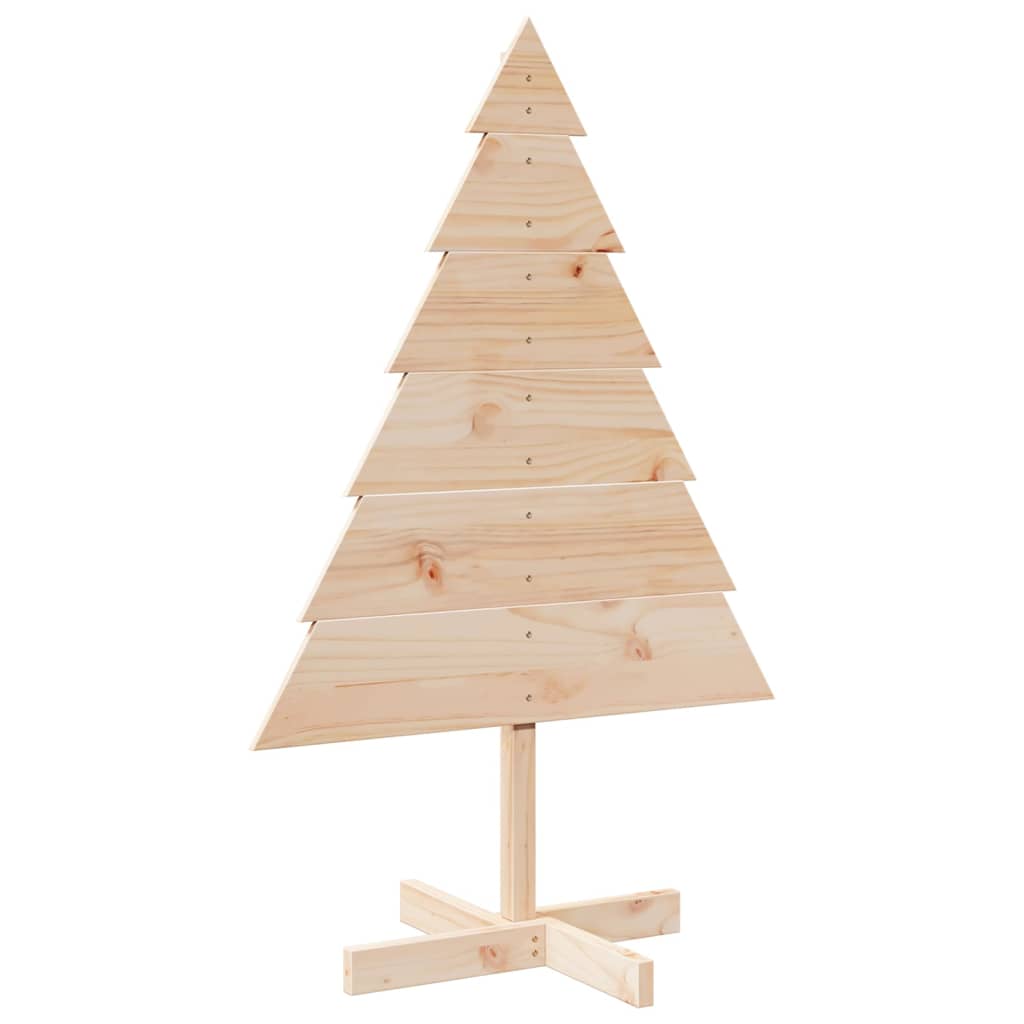 Choinka Drewniana Świąteczna z Litej Sosny 110 cm do Dekoracji