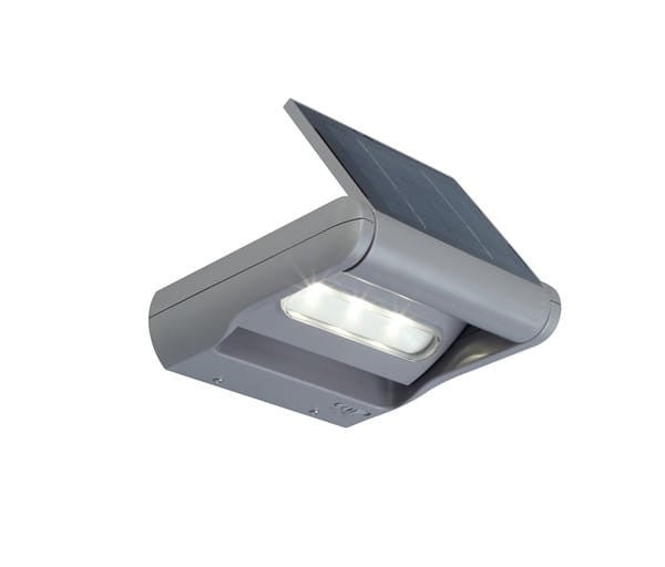 Kinkiet solarny MINI LEDSPOT LED 1W Neutralna biel 100lm szary wym:5x18,1x17,9cm IP44 Lutec
