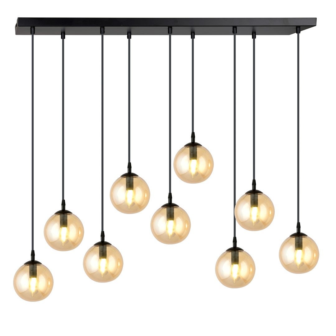 Żyrandol Emibig 9xE14 40W COSMO 9 BL/MIODOWY 713/9