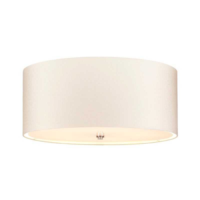 Plafon abażurowy okrągły 55.9 cm 5xE27 60W polerowany chrom Fletcher Flush Designer's Lightbox