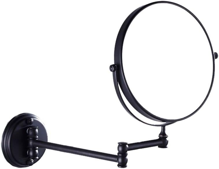 20 cm składane lustro do makijażu w stylu retro, do łazienki, do montażu na ścianie, teleskopowe lustro kosmetyczne