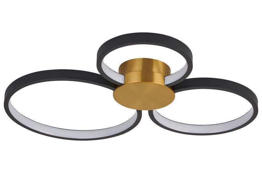 Lampa wisząca Condida LED 24W Odcienie bieli 1920lm czarno-złota-biała wym: 6 x 58 x 51,5 cm Reality