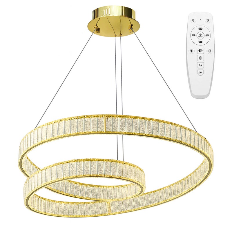 Lampa Sufitowa Wisząca Led Toolight App1767-Cp Złoty