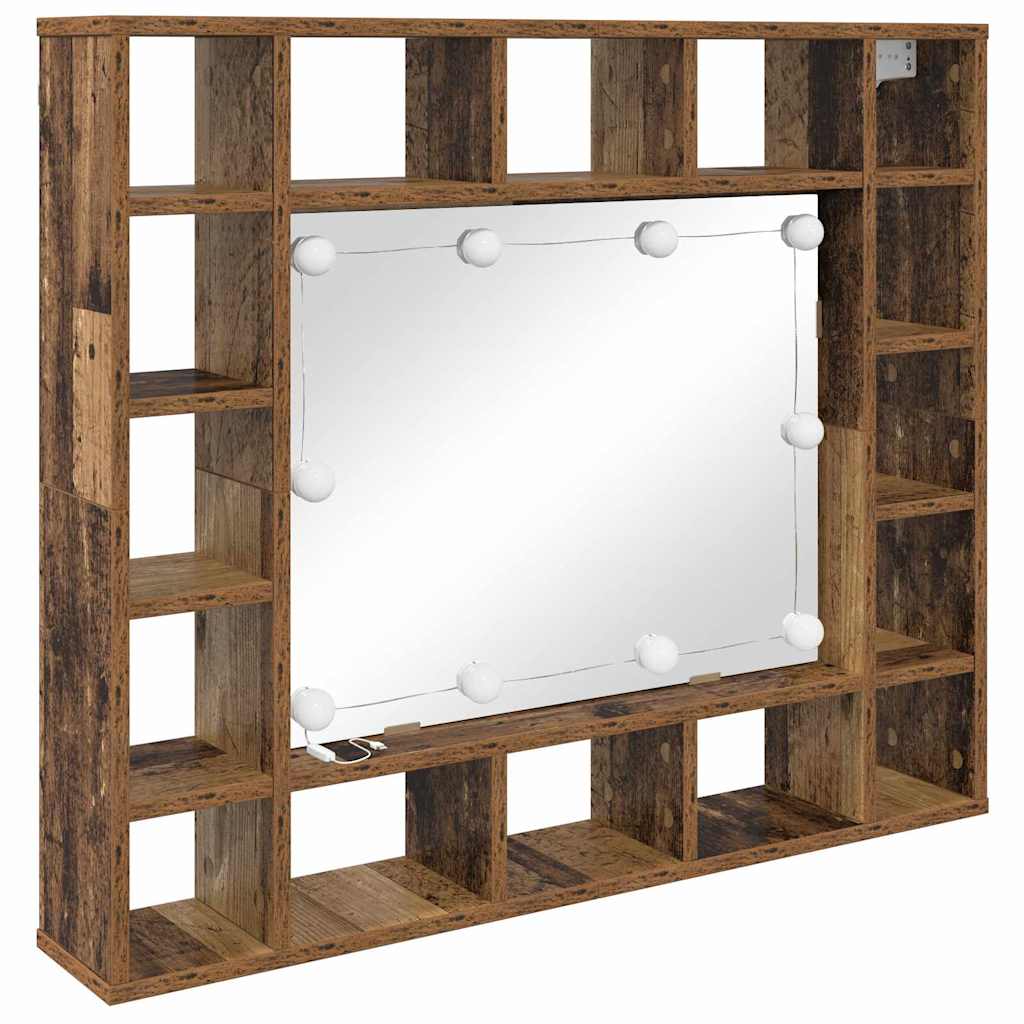 Szafka z lustrem Stare drewno 91 x 15 x 76,5 cm