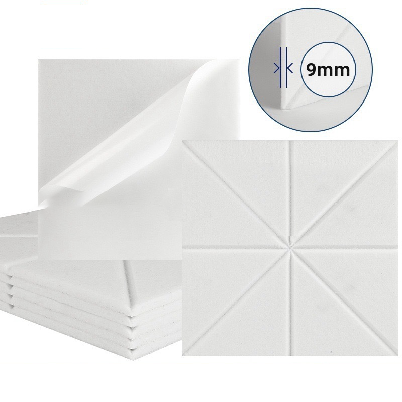 12 paneli akustycznych 30x30x1 cm, poliester, biały (duplikat).