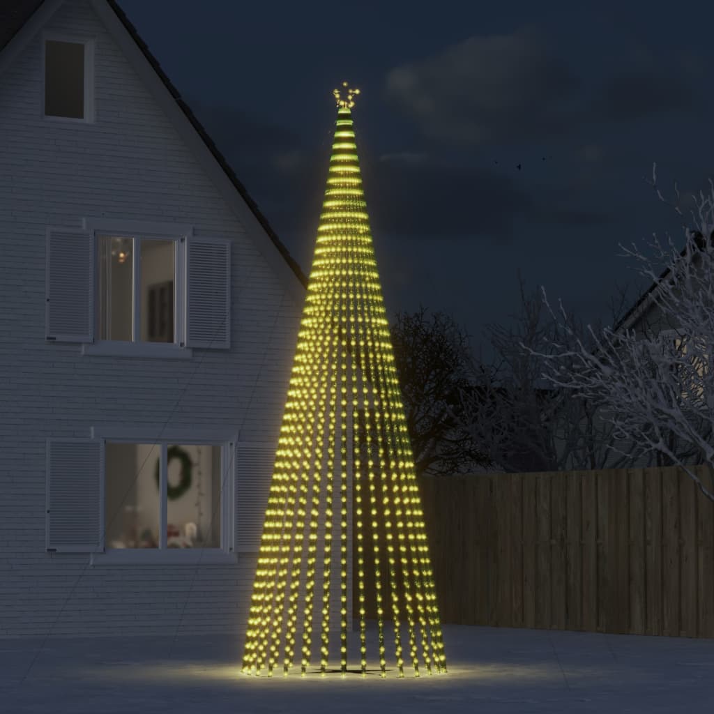 Choinka LED 1544 LEDs Ciepła biel 500 cm vidaXL