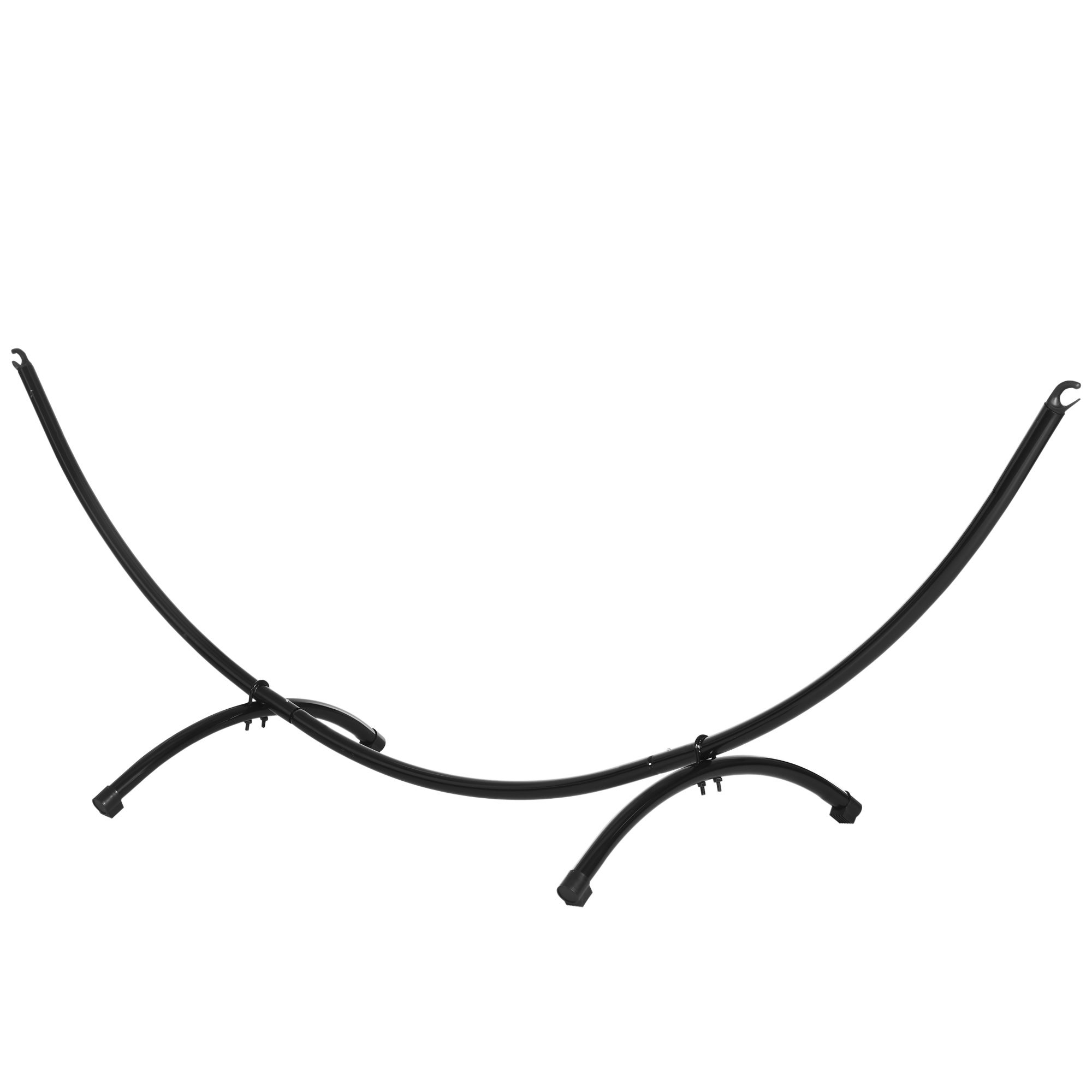 Stalowy stojak na hamak, 300x90x100 cm, udźwig 120 kg, idealny do ogrodu, na plażę, na kemping.
