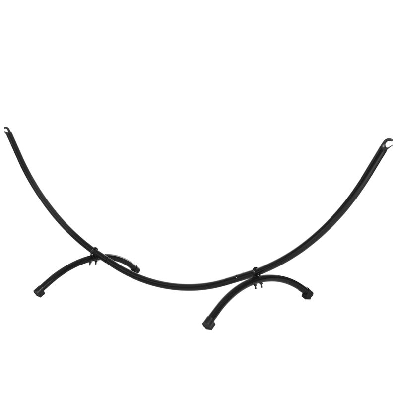 Stalowy stojak na hamak, 300x90x100 cm, udźwig 120 kg, idealny do ogrodu, na plażę, na kemping.