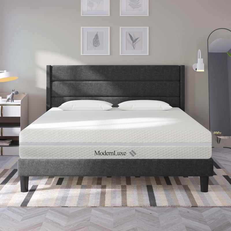 Materac z zimnej pianki 180 x 200 cm z uchwytami i zmywalnym pokrowcem - 7 stref komfortu, grubość 20 cm - Merax