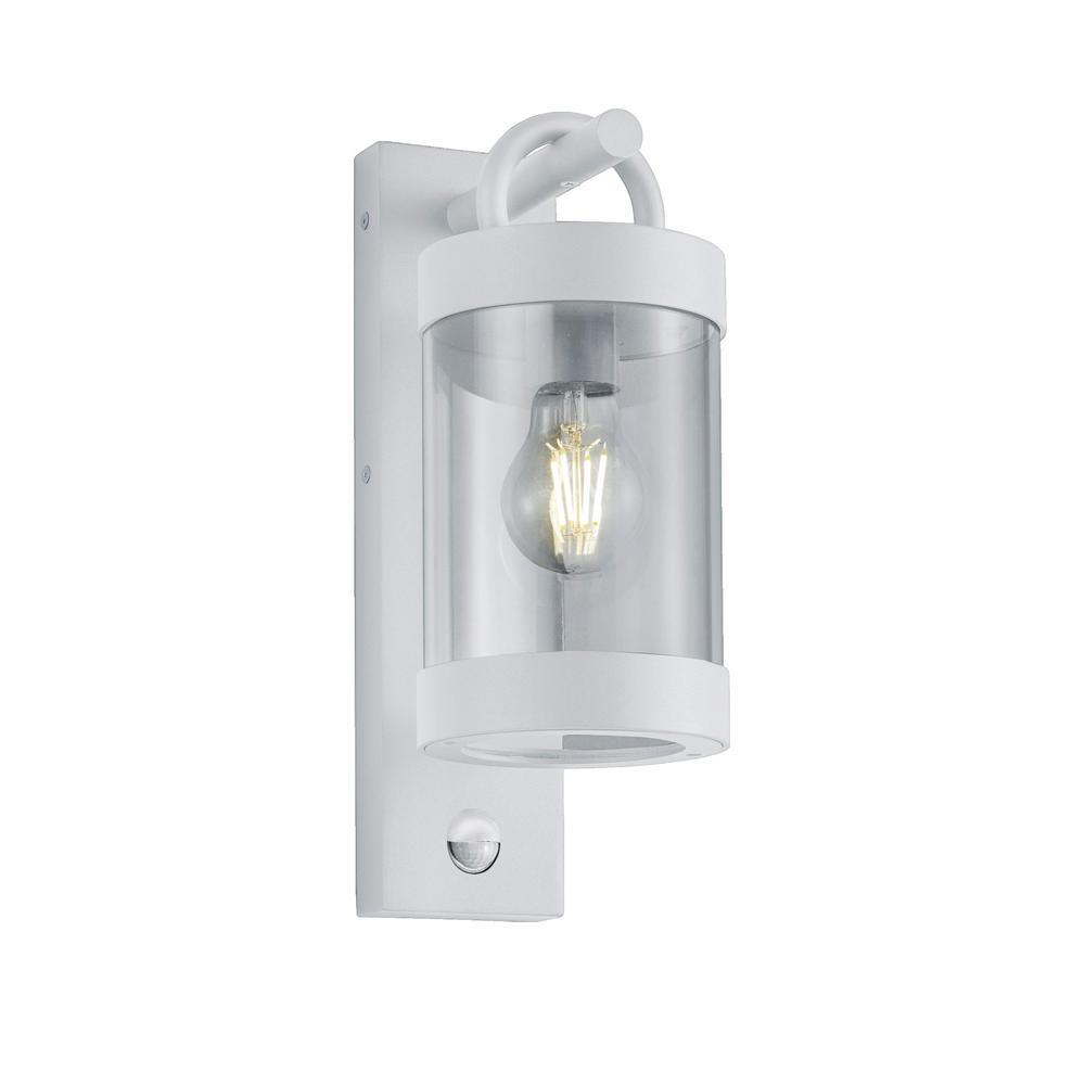 Kinkiet zewnętrzny z czujnikiem ruchu SAMBESI biały 1xE27x28W wym:33x12,5x12,5cm IP44 Trio