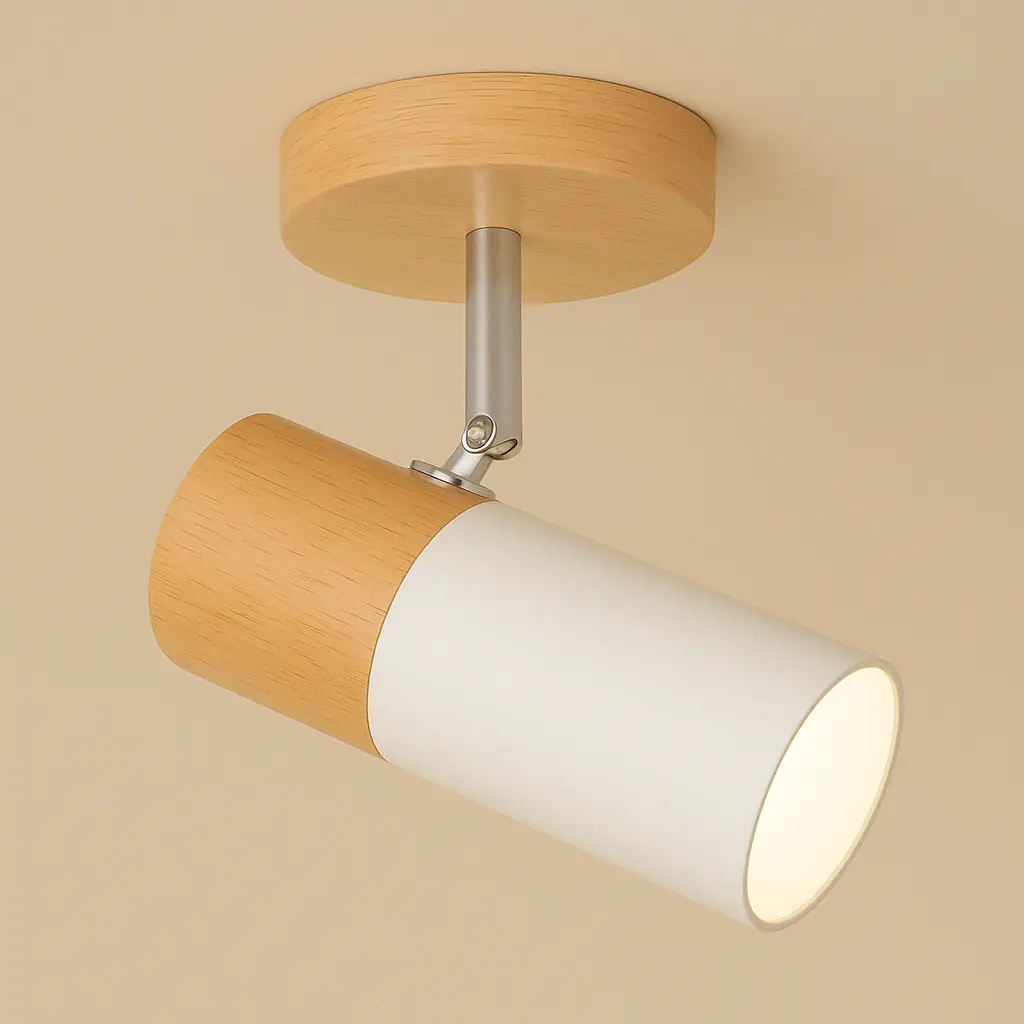 Lampa sufitowa LED z żarówką, reflektor sufitowy z regulowanym kątem, nowoczesny żyrandol, reflektor LED do korytarza, światło ciepłe 3000 K (biały)