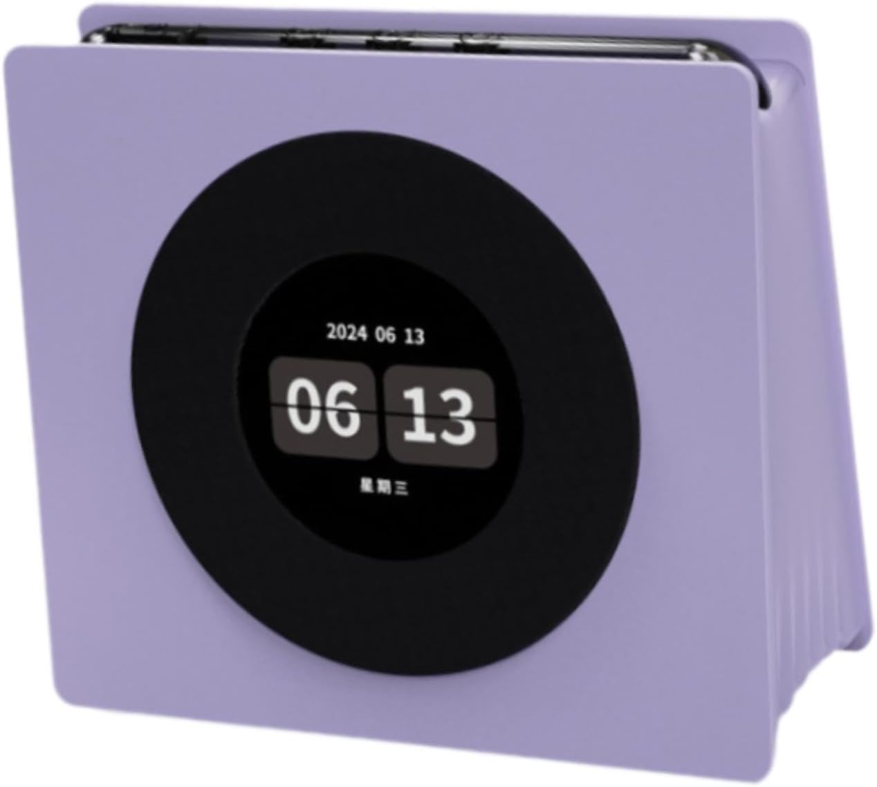 Gramofon audio z winylu, z ekranem TFT HD audio, Bluetooth 5.3 audio, fioletowy