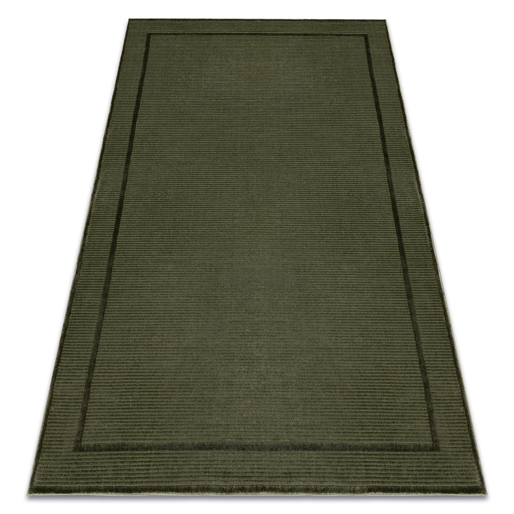 Dywan AURA J2659A zielony - Ramka, linie strukturalny, nowoczesny 180x270 cm