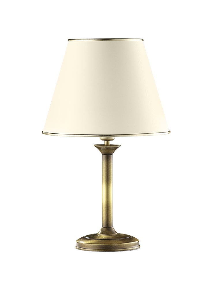 Lampka nocna JUPITER Classic patyna/złota abażur ecru 44x27x27 cm 1 szt.