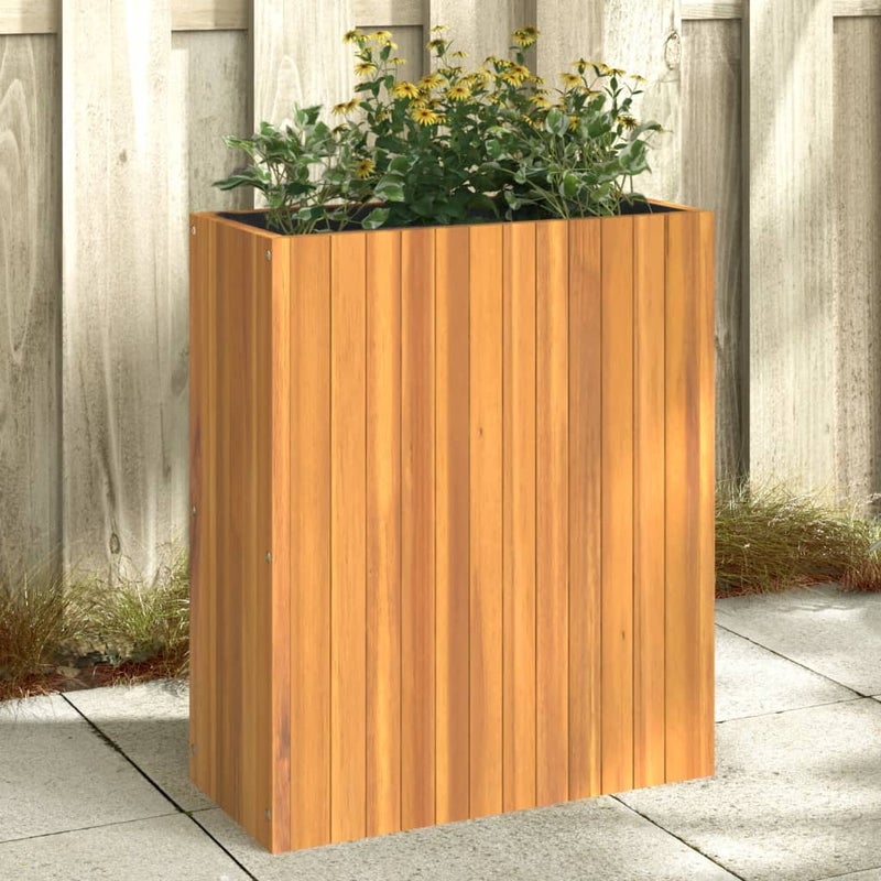 vidaXL Donica ogrodowa, 59x27,5x70 cm, lite drewno akacjowe