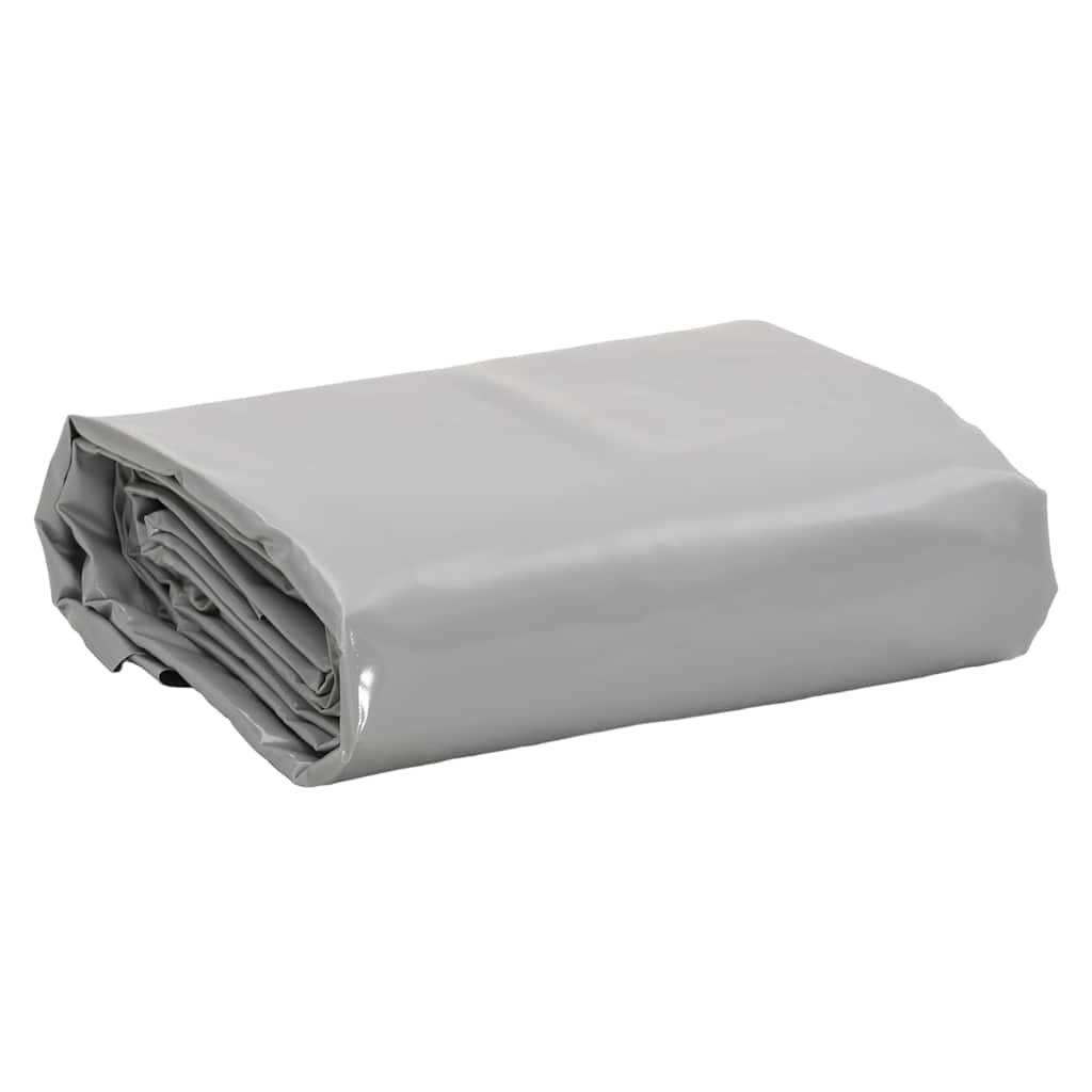 Plandeka, szara, 4x6 m, 650 g/m² vidaXL