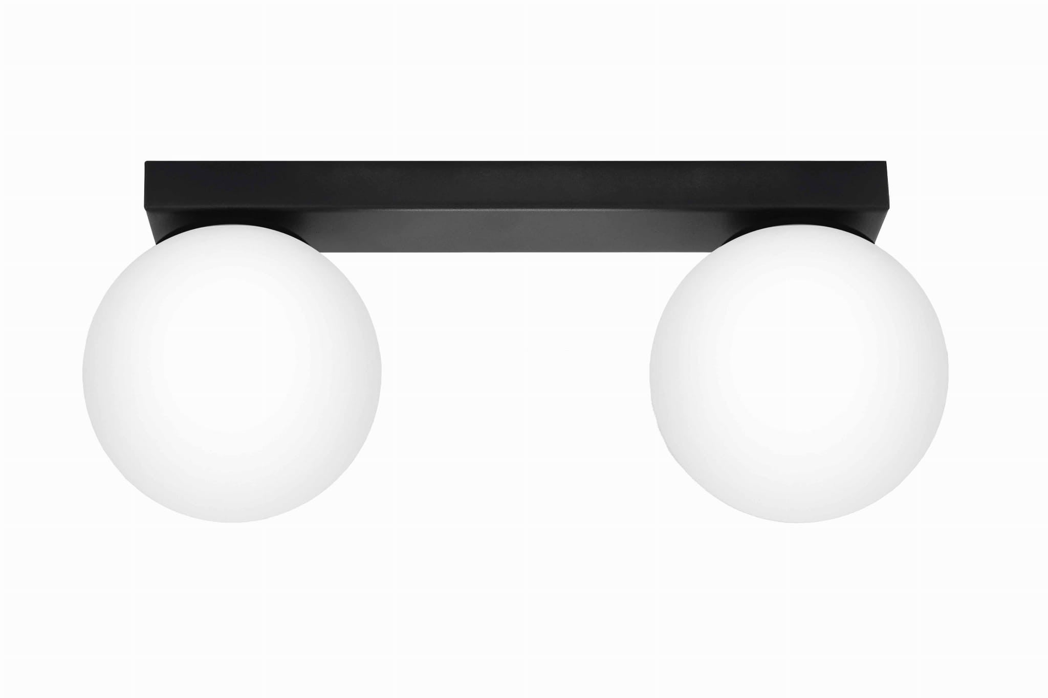 Plafonnier Acier Noir G9 2 Yoli