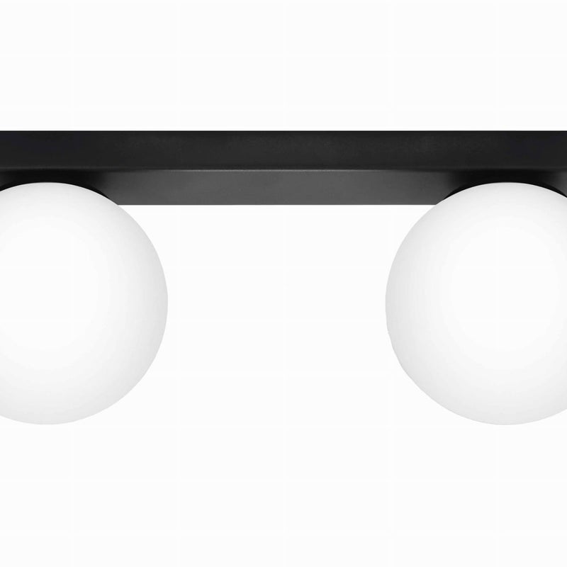 Plafonnier Acier Noir G9 2 Yoli