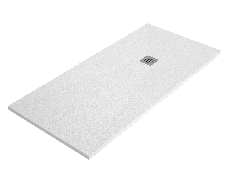 Brodzik ARDESIA 70x100 cm Biały kratka ze stali