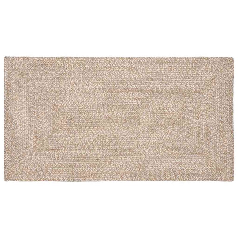 Dywany pokojowe Naturalne i białe 80 x 150 cm Juta vidaXL