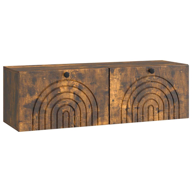 Szafka RTV montowana na ścianie Dąb wędzony 98 x 31 x 30 cm
