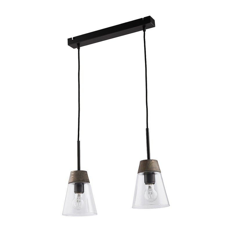 Lampa wisząca DOMINO I Jupiter szary E27 60 cm 1 szt.