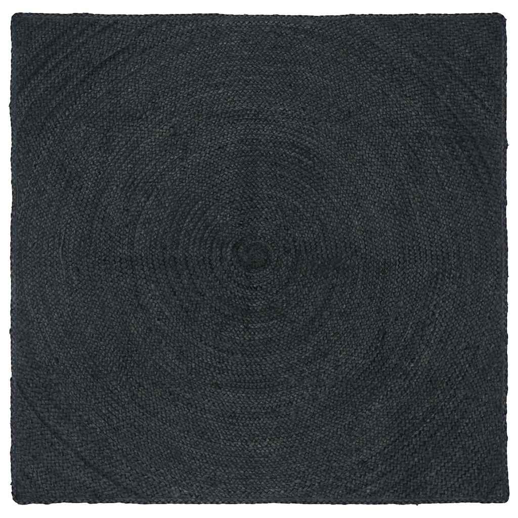 Dywany pokojowe ciemnoszary 120 x 120 cm Juta vidaXL