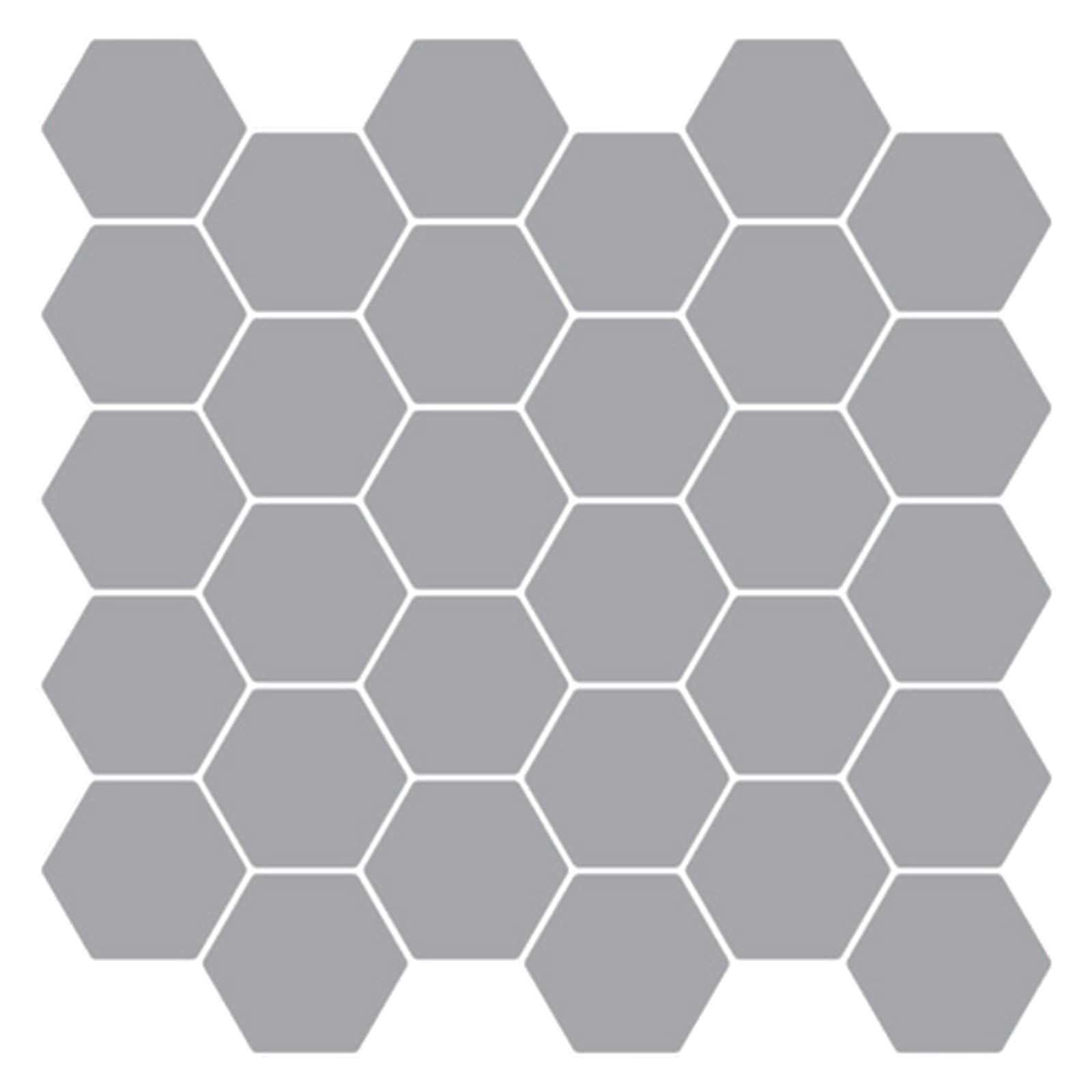 Płytka heksagonalna 20 pcs Szary 30 x 30 cm Poliuretan i PET vidaXL
