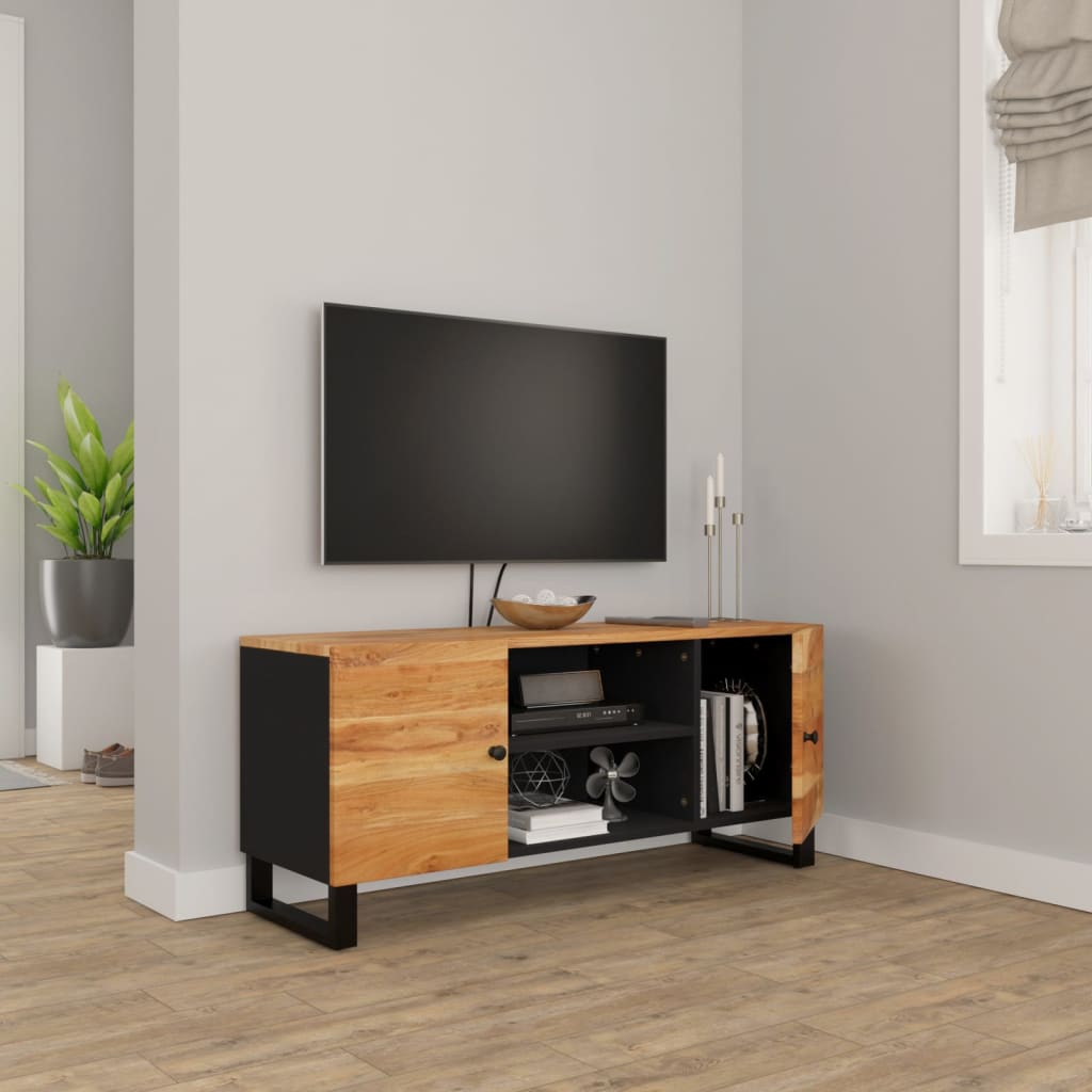 Szafka pod telewizor, 105x33x46 cm, lite drewno akacjowe