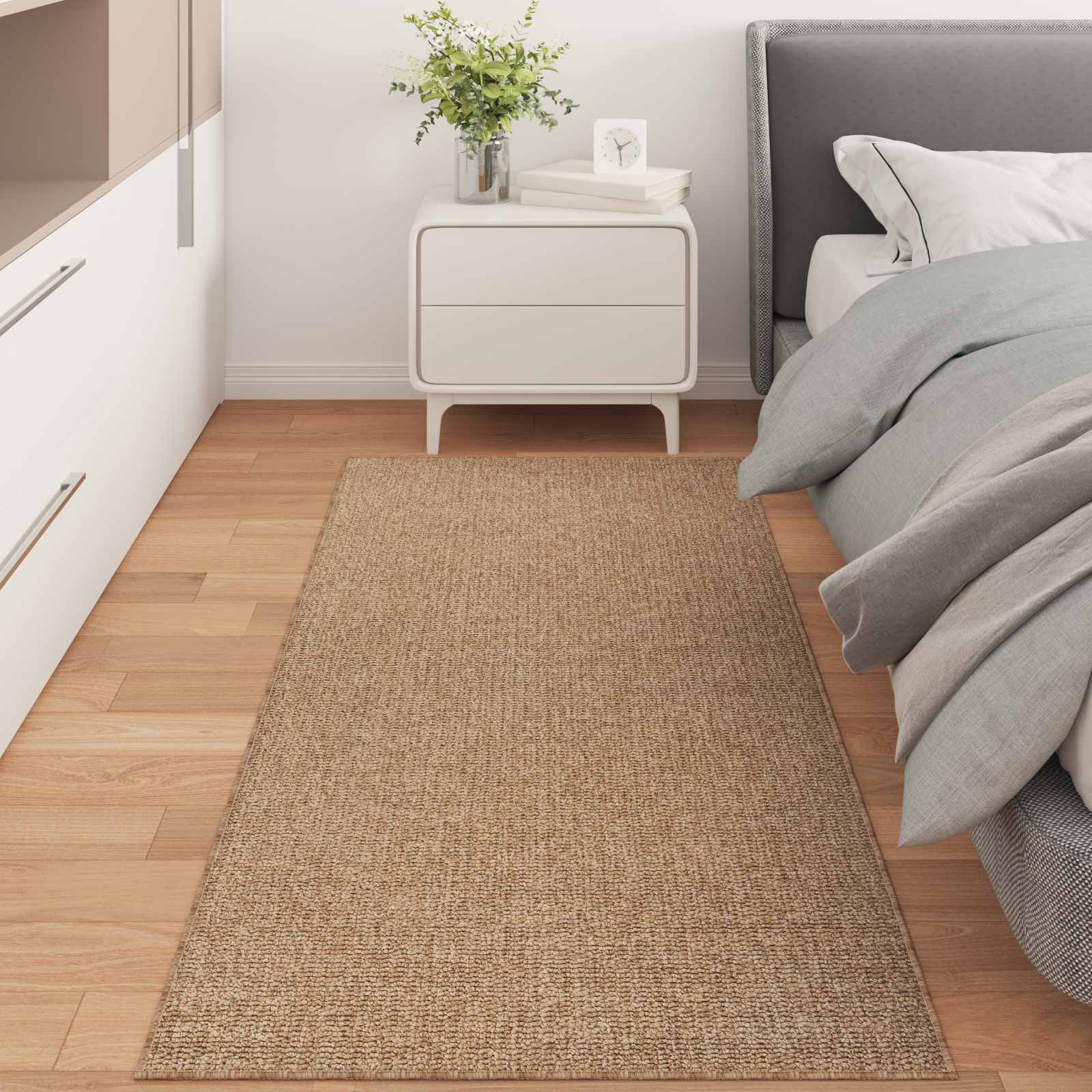 Dywany pokojowe AGIRA Naturalny 150 x 80 cm Poliester vidaXL