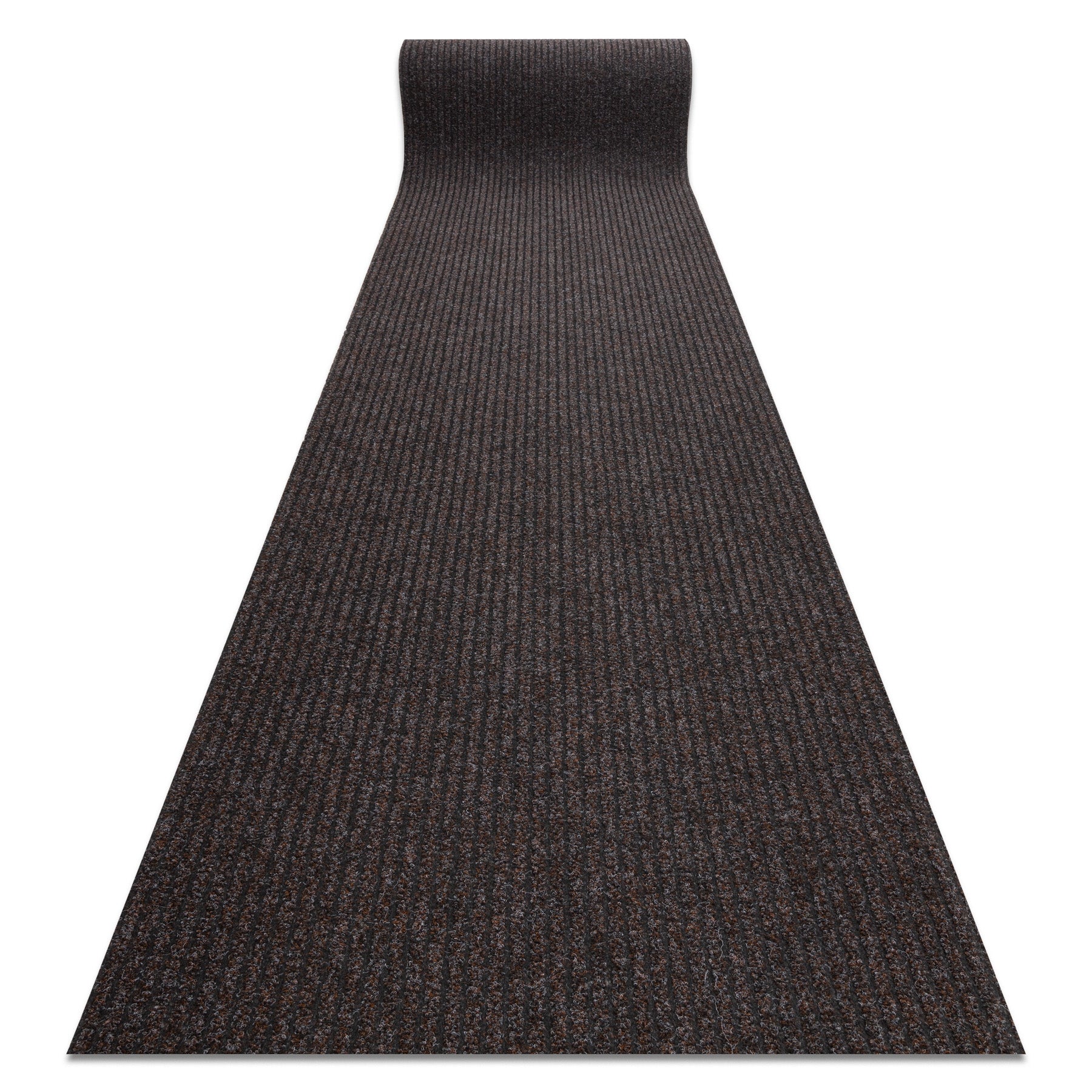 Wycieraczka antypoślizgowa 200 cm GIN 7053 liverpool zewnętrzna, wewnętrzna, na gumie - brązowy 200x240 cm
