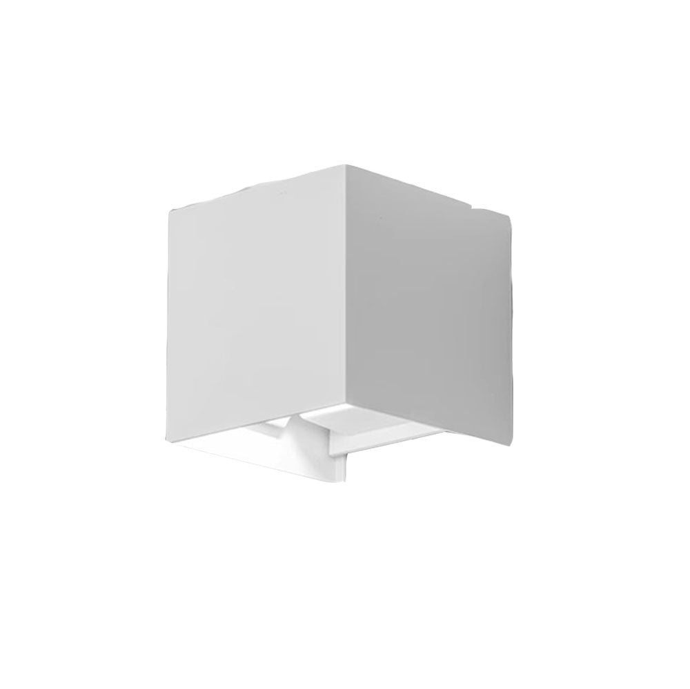 Lampa ścienna z czujnikiem ruchu, ogród/korytarz/przejście, biała obudowa 12 W, czujnik ciepłego światła