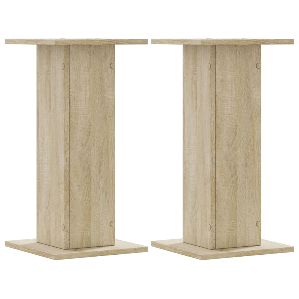 2x Stojak na Rośliny 60 cm Dąb Sonoma 30x30x60 cm do Salonu